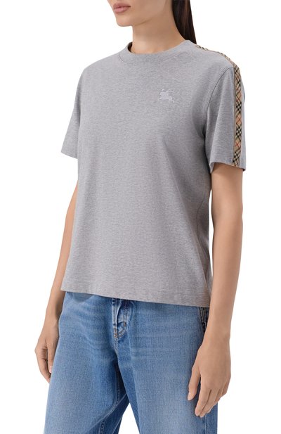 Хлопковая футболка BURBERRY, арт. 8122521, фото 3