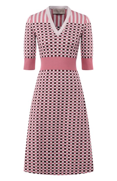 Женское платье из смеси шерсти и шелка BOTTEGA VENETA, арт. 546098/VEYN0