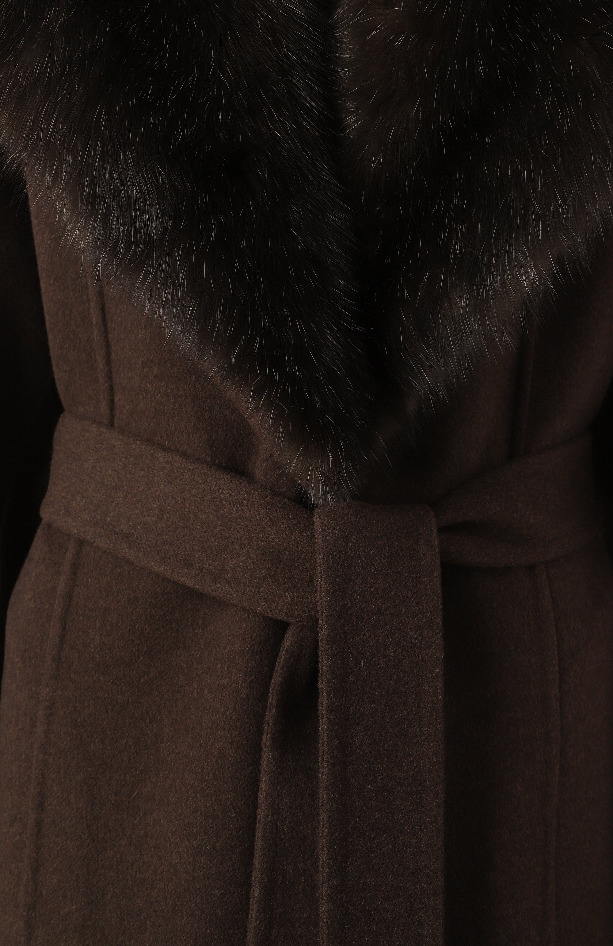 Пальто из шерсти и кашемира с отделкой из соболя MVST, арт. FTBPL-X1306-9SB/LP1446, фото 6