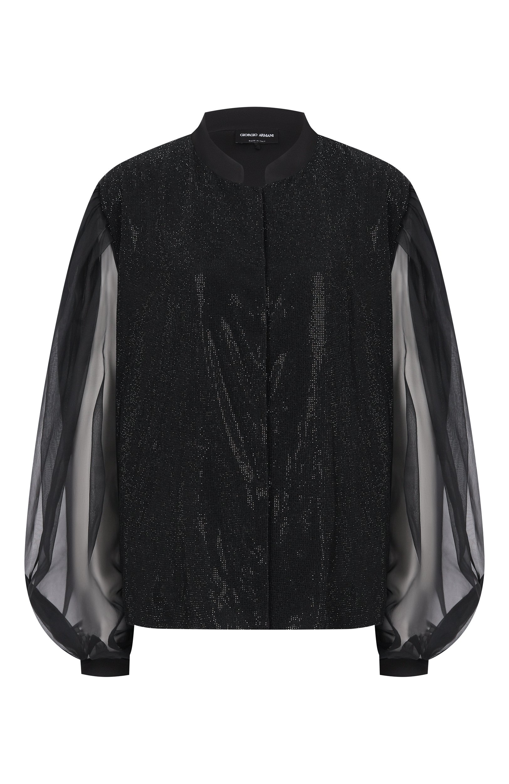 Атласная блузка с отделкой стразами GIORGIO ARMANI, арт. GW004387/AF30225, фото 1