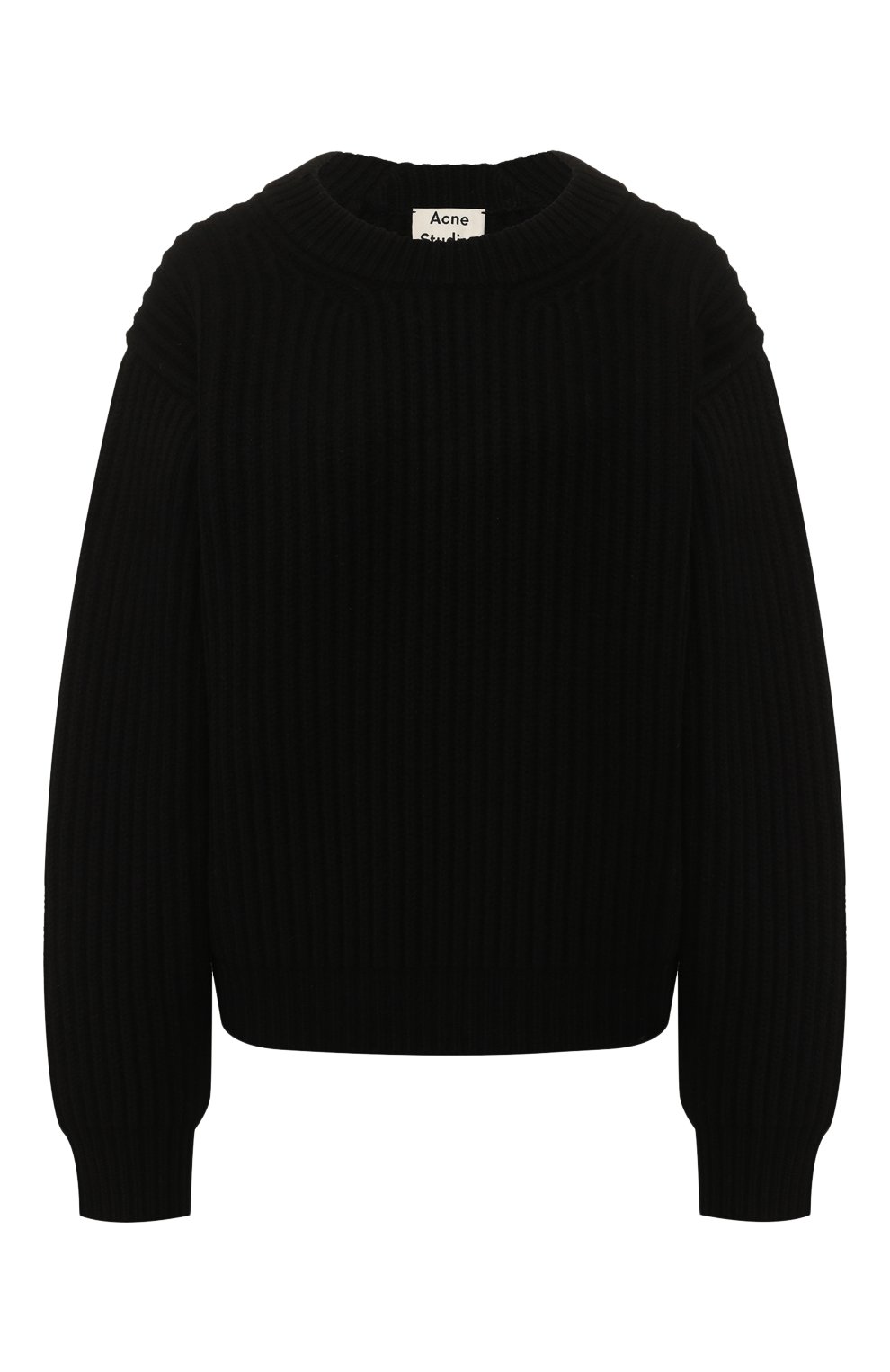 Шерстяной свитер ACNE STUDIOS черного цвета по цене 26050 руб., арт. A60017, фото 1 Шерстяной свитер ACNE STUDIOS, арт. A60017, фото 1