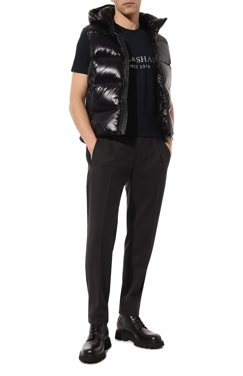 Хлопковая футболка PAUL&SHARK, арт. 11311631, фото 2