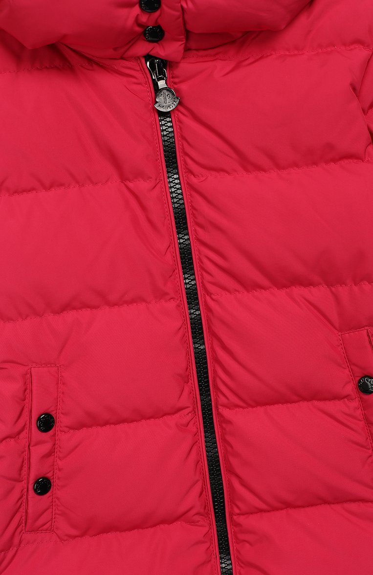 Детский комплект из куртки и комбинезона MONCLER ENFANT фуксия цвета, арт. D2-954-75325-15-57244/4-6A | Фото 5 (Материал внешний: Синтетический материал; Рукава: Длинные; Материал подклада: Синтетический матер�иал; Девочки Кросс-КТ: Комбинезон-верхняя одежда; Ювелирные украшения: Назначено; Драгоценные камни: Проставлено; Материал сплава: Проставлено; Кросс-КТ: Зима)