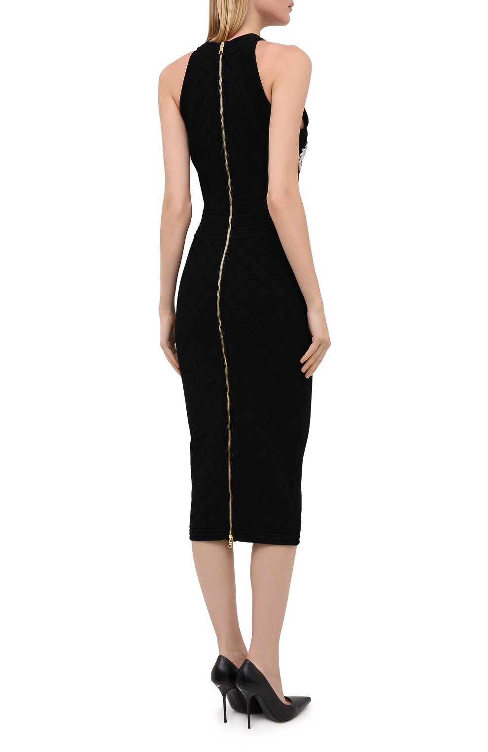 Платье из вискозы BALMAIN, арт. UF16534/K157, фото 4