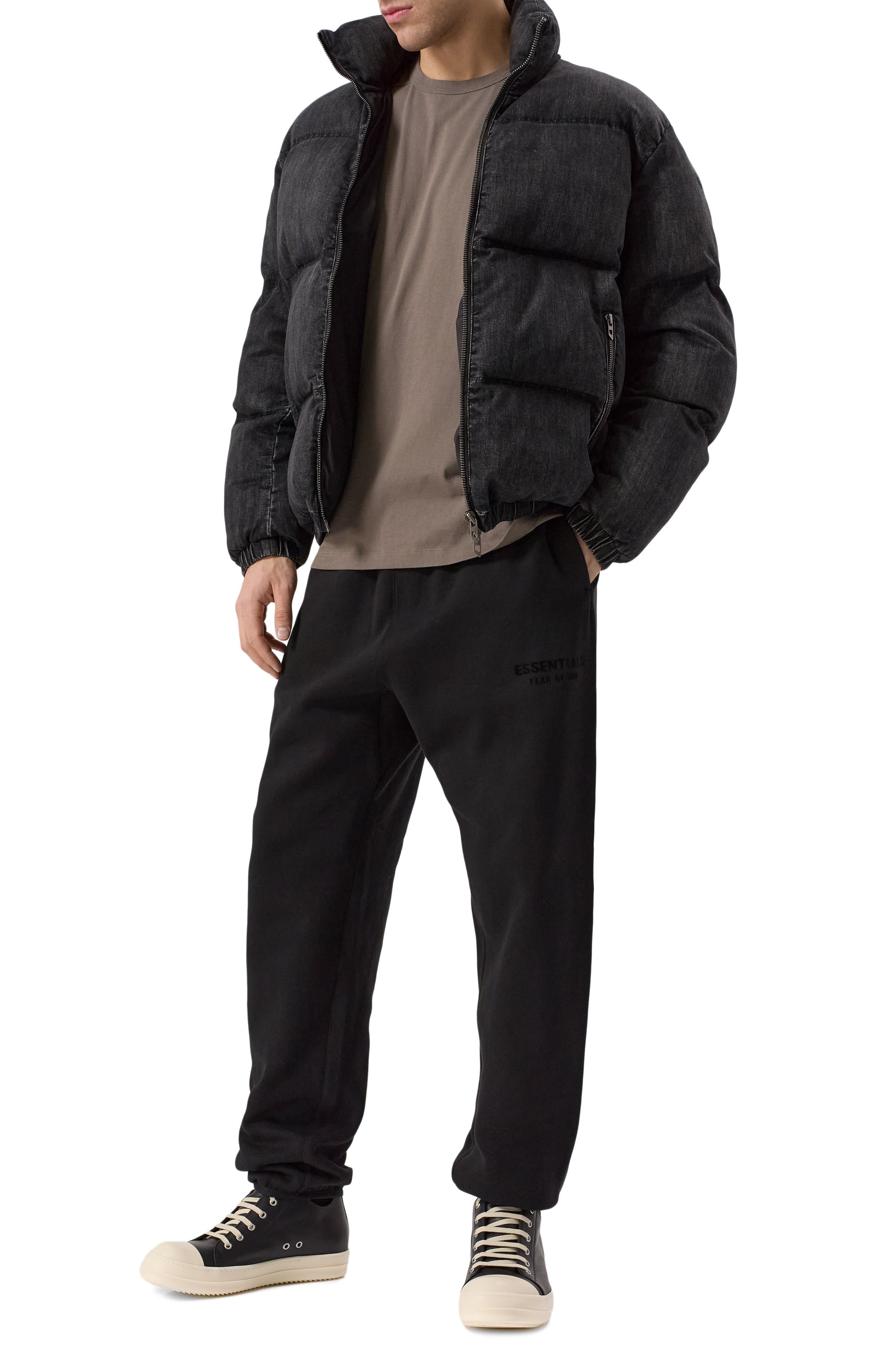 Кожаные кеды hollywood low RICK OWENS, арт. RU01E5891/LC0, фото 2