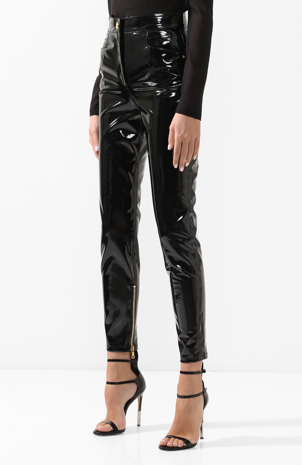 Однотонные брюки прямого кроя BALMAIN, арт. 155559/J027, фото 3