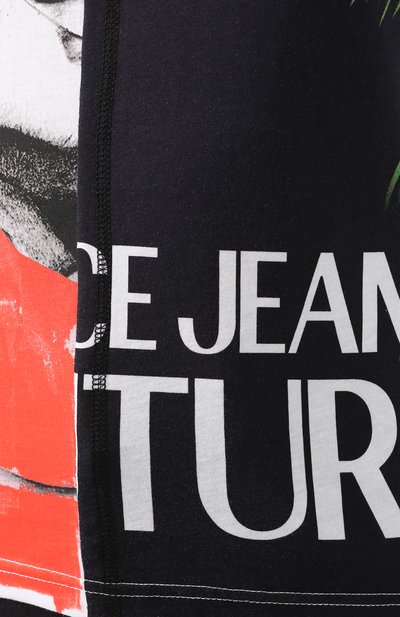 Хлопковая футболка VERSACE JEANS COUTURE разноцветного цвета по цене 13450 руб., арт. B2HVA7K4-VDP613A MIX 3/30327, фото 5 Хлопковая футболка VERSACE JEANS COUTURE, арт. B2HVA7K4-VDP613A MIX 3/30327, фото 5