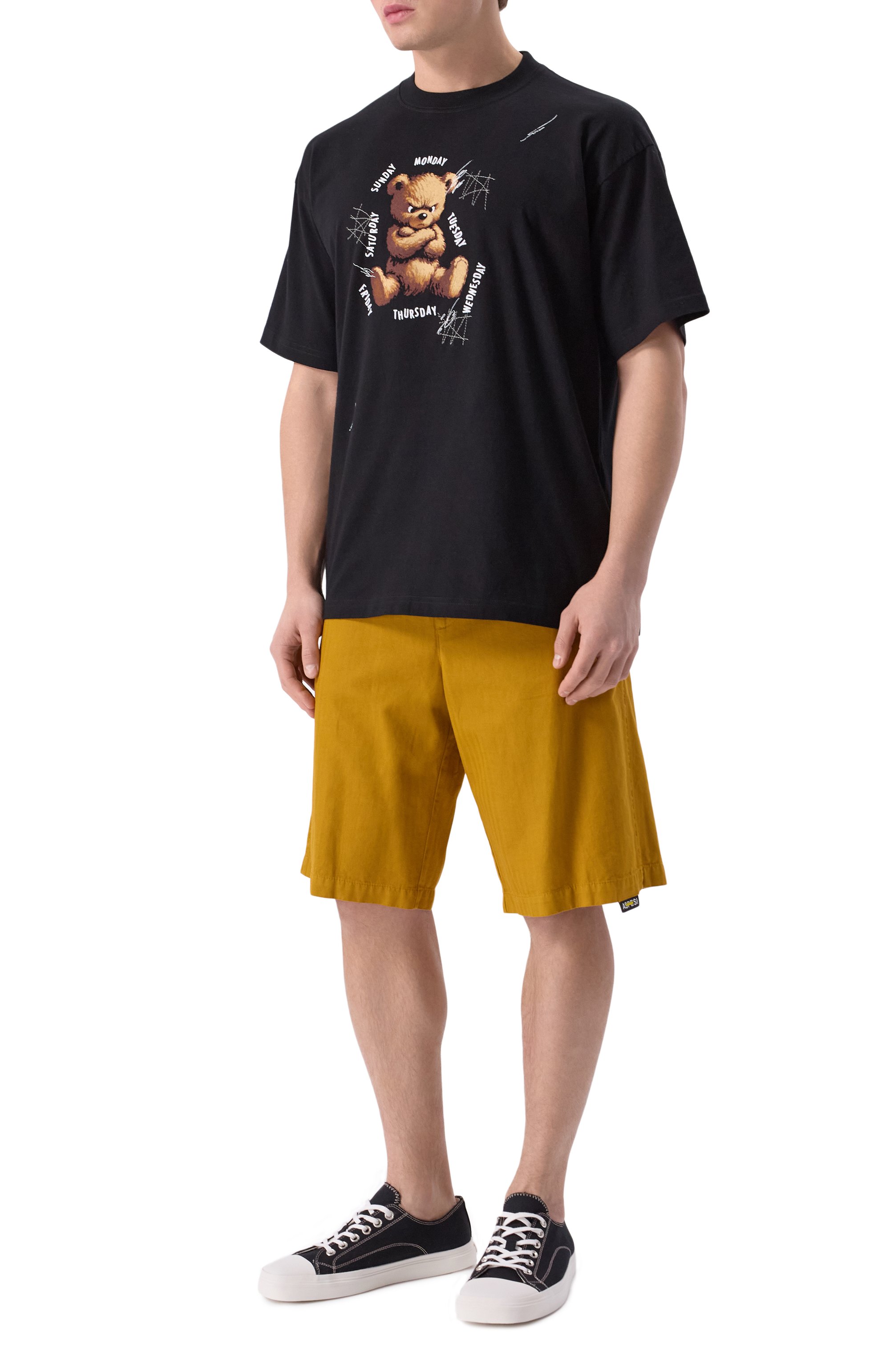 Хлопковая футболка DOMREBEL черного цвета по цене 18600 руб., арт. WEEKDAYS/T-SHIRT, фото 2 Хлопковая футболка DOMREBEL, арт. WEEKDAYS/T-SHIRT, фото 2