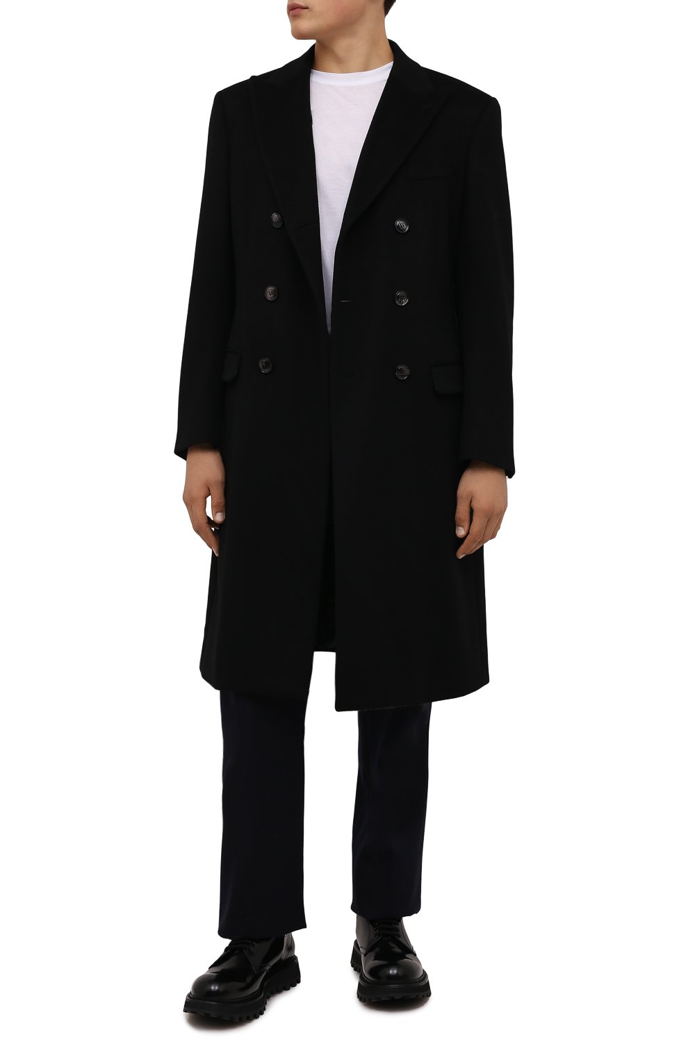 Пальто из шерсти и кашемира GIORGIO ARMANI, арт. 0WG0L05S/T00BU, фото 2