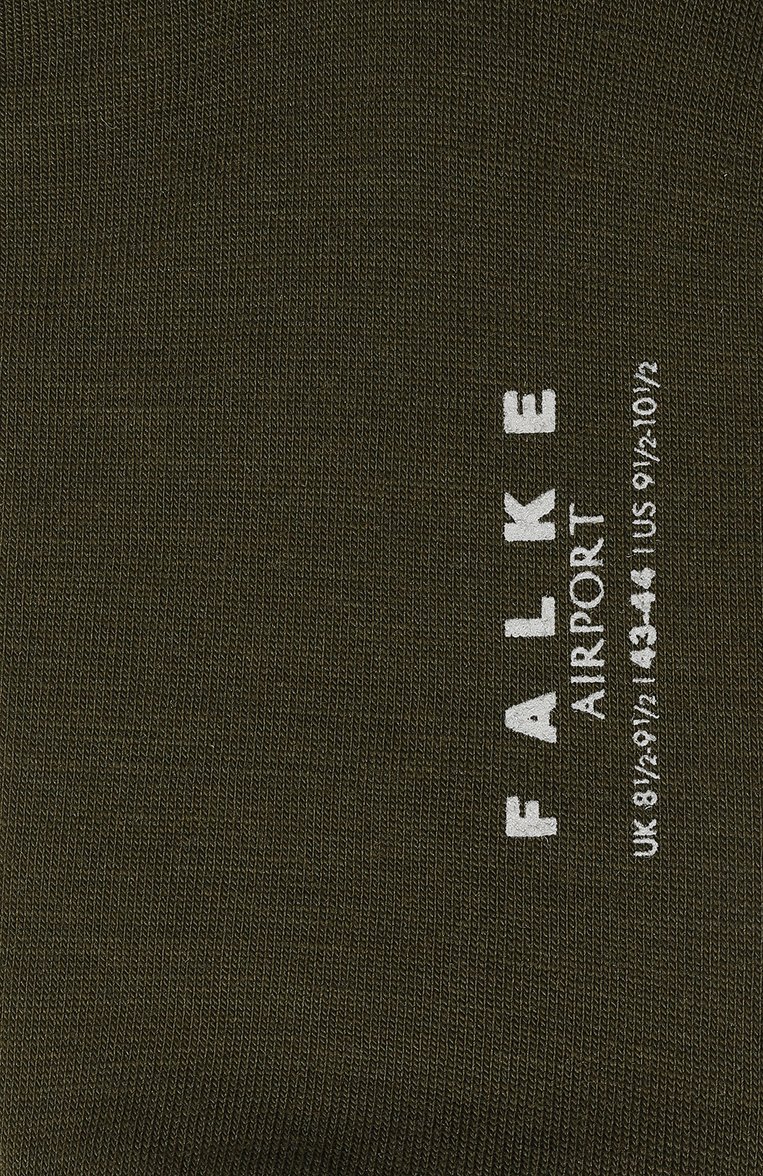 Мужские носки из шерсти и хлопка FALKE зеленого цвета, арт. 14435. | Фото 2 (Нос: Не проставлено; Материал внешний: Шерсть; Кросс-КТ: бельё)