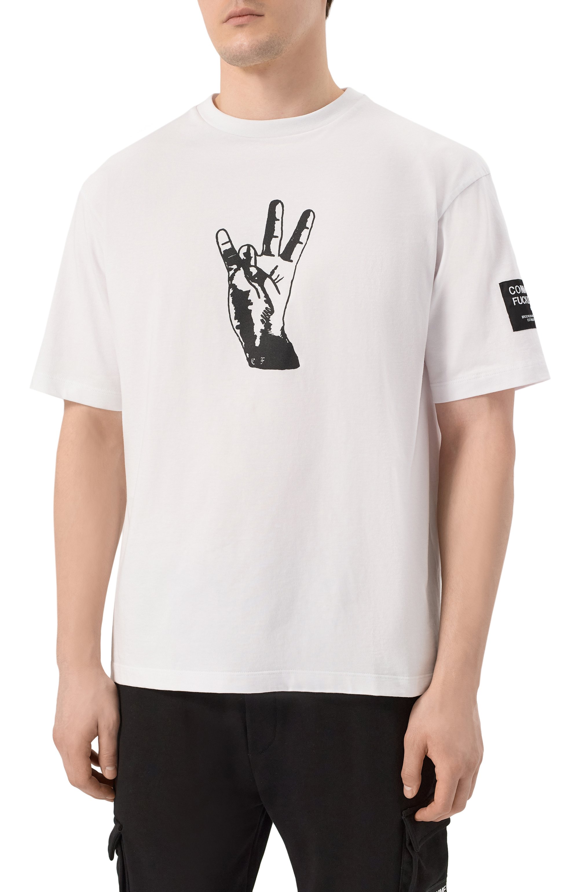 Хлопковая футболка COMME DES FUCKDOWN, арт. CFABM01601, фото 3