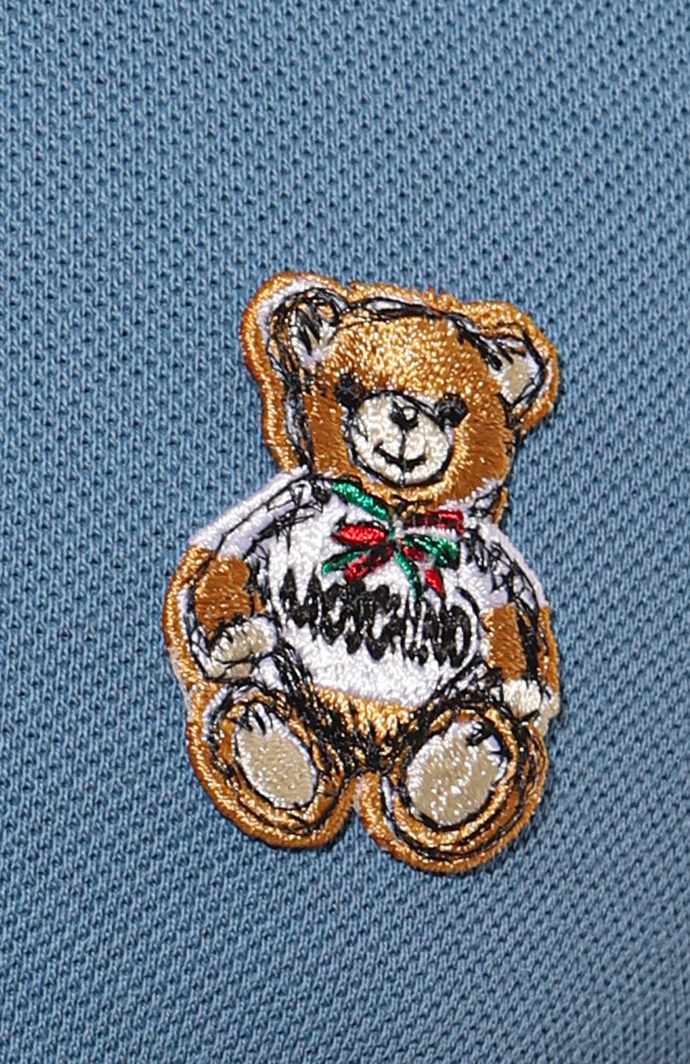 Хлопковое поло MOSCHINO голубого цвета по цене 18700 руб., арт. A1603/7042, фото 5 Хлопковое поло MOSCHINO, арт. A1603/7042, фото 5