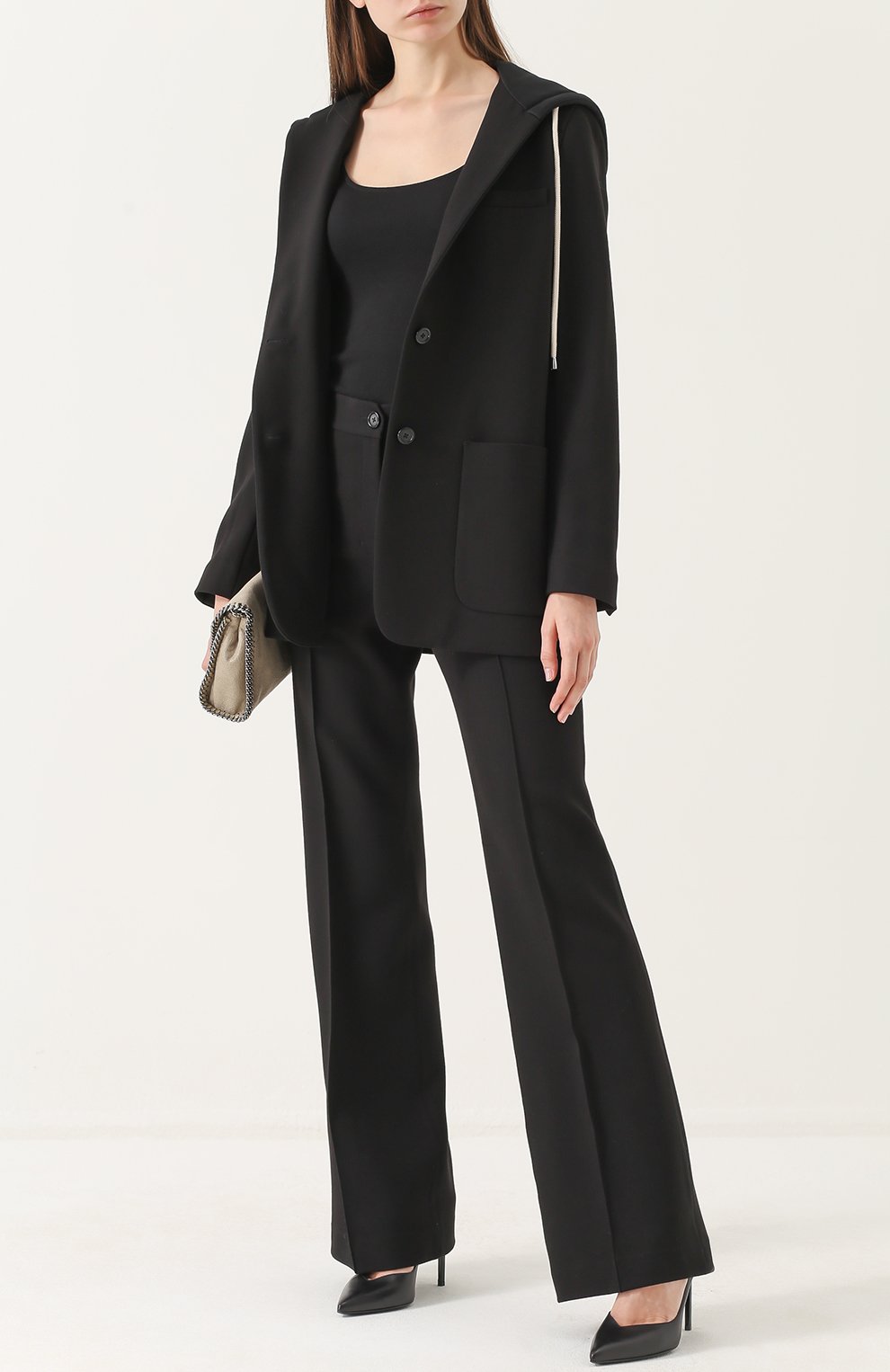 Расклешенные брюки со стрелками HELMUT LANG, арт. H05HW201, фото 2