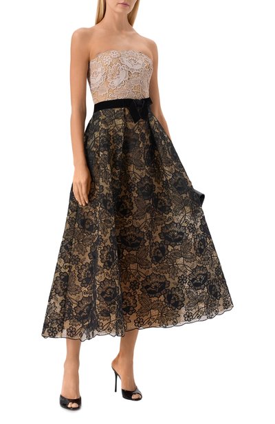 Платье ELIE SAAB черно-белого цвета по цене 515000 руб., арт. D1509NF26/LA011, фото 2 Платье ELIE SAAB, арт. D1509NF26/LA011, фото 2