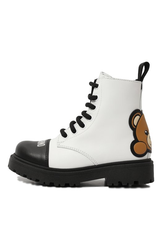 Кожаные ботинки Moschino Белый, фото 2