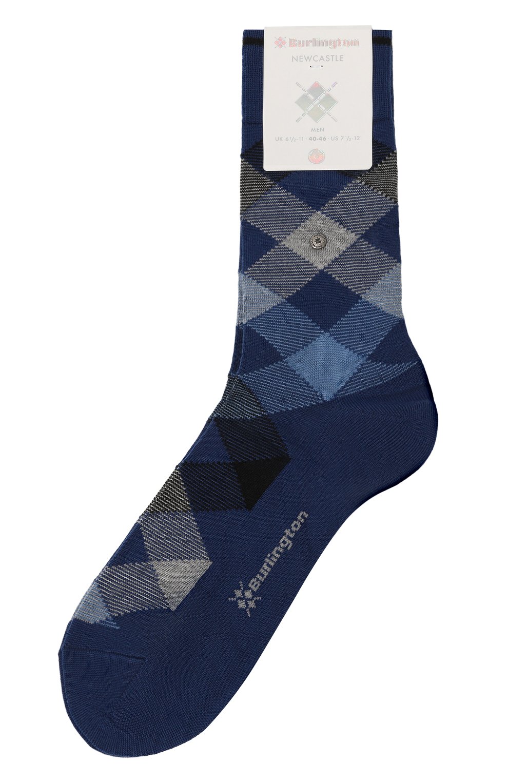 Шерстяные носки BURLINGTON синего цвета по цене 2780 руб., арт. 21123, фото 1 Шерстяные носки BURLINGTON, арт. 21123, фото 1