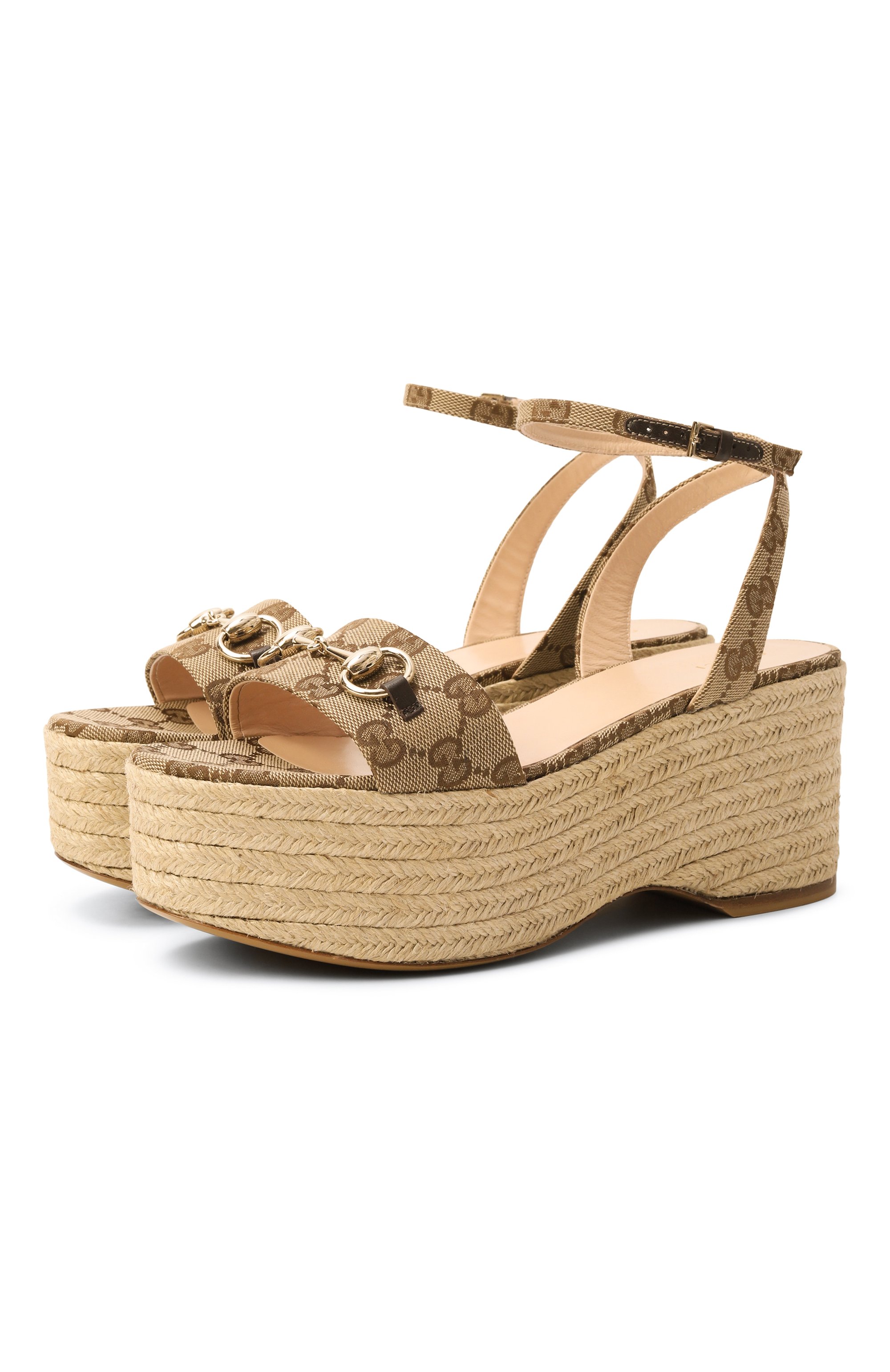 Текстильные босоножки GUCCI, арт. 816692/H6320, фото 1