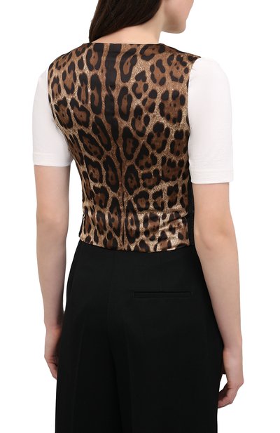 Жилет DOLCE & GABBANA черного цвета по цене 78600 руб., арт. F79H5T/FRMDW, фото 4 Жилет DOLCE & GABBANA, арт. F79H5T/FRMDW, фото 4
