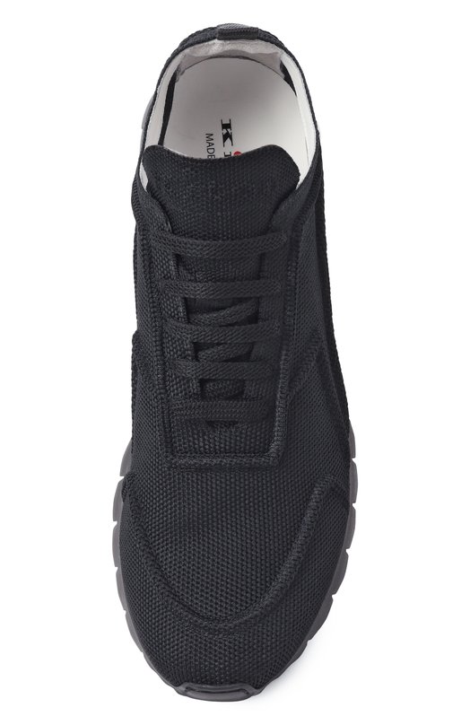Текстильные кроссовки Kiton USSA325N0106303 Чёрный  USSA325N0106303 Фото 6