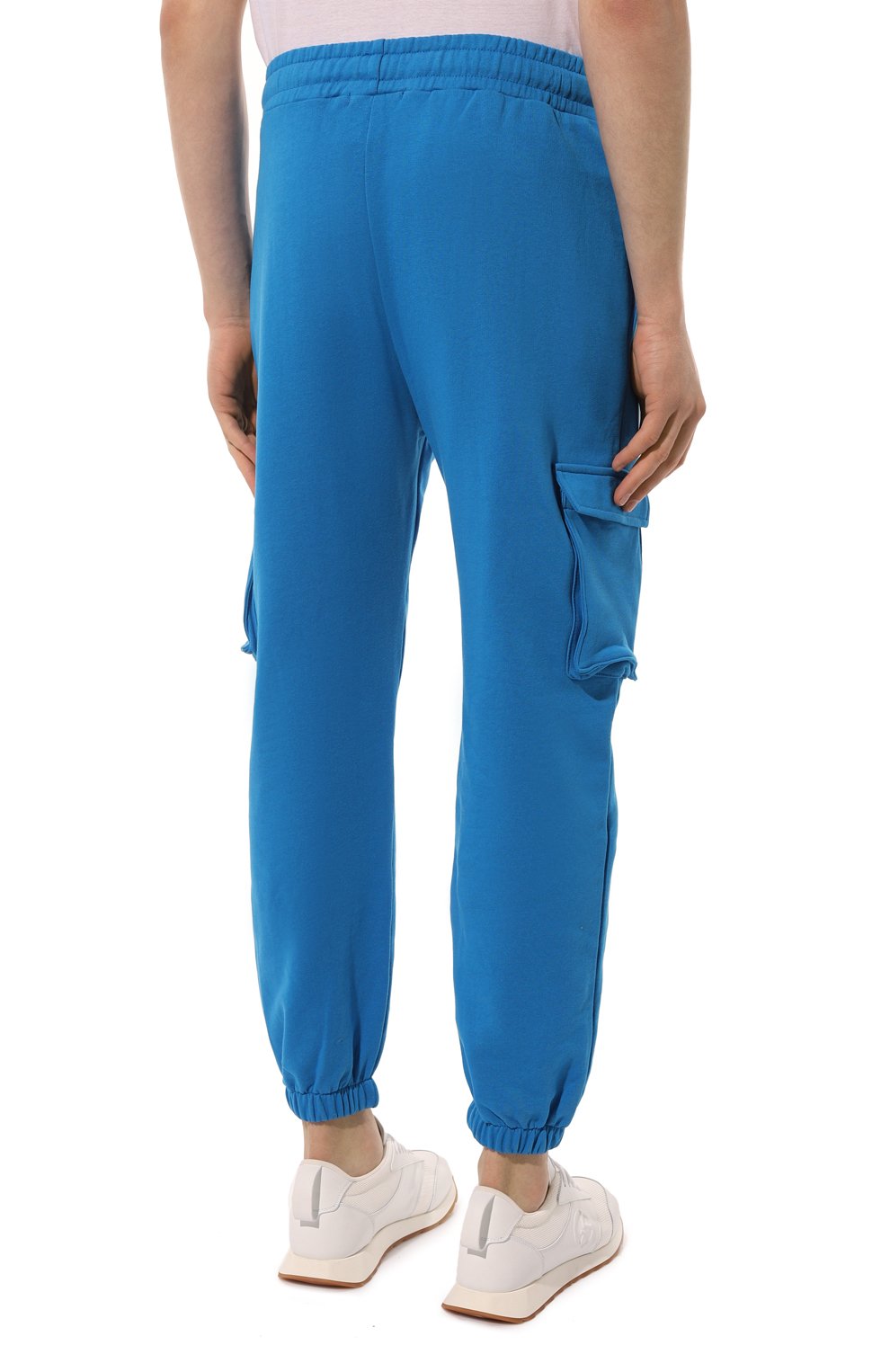 Хлопковые джоггеры HINNOMINATE синего цвета по цене 17500 руб., арт. HUS3/HNM188, фото 4 Хлопковые джоггеры HINNOMINATE, арт. HUS3/HNM188, фото 4