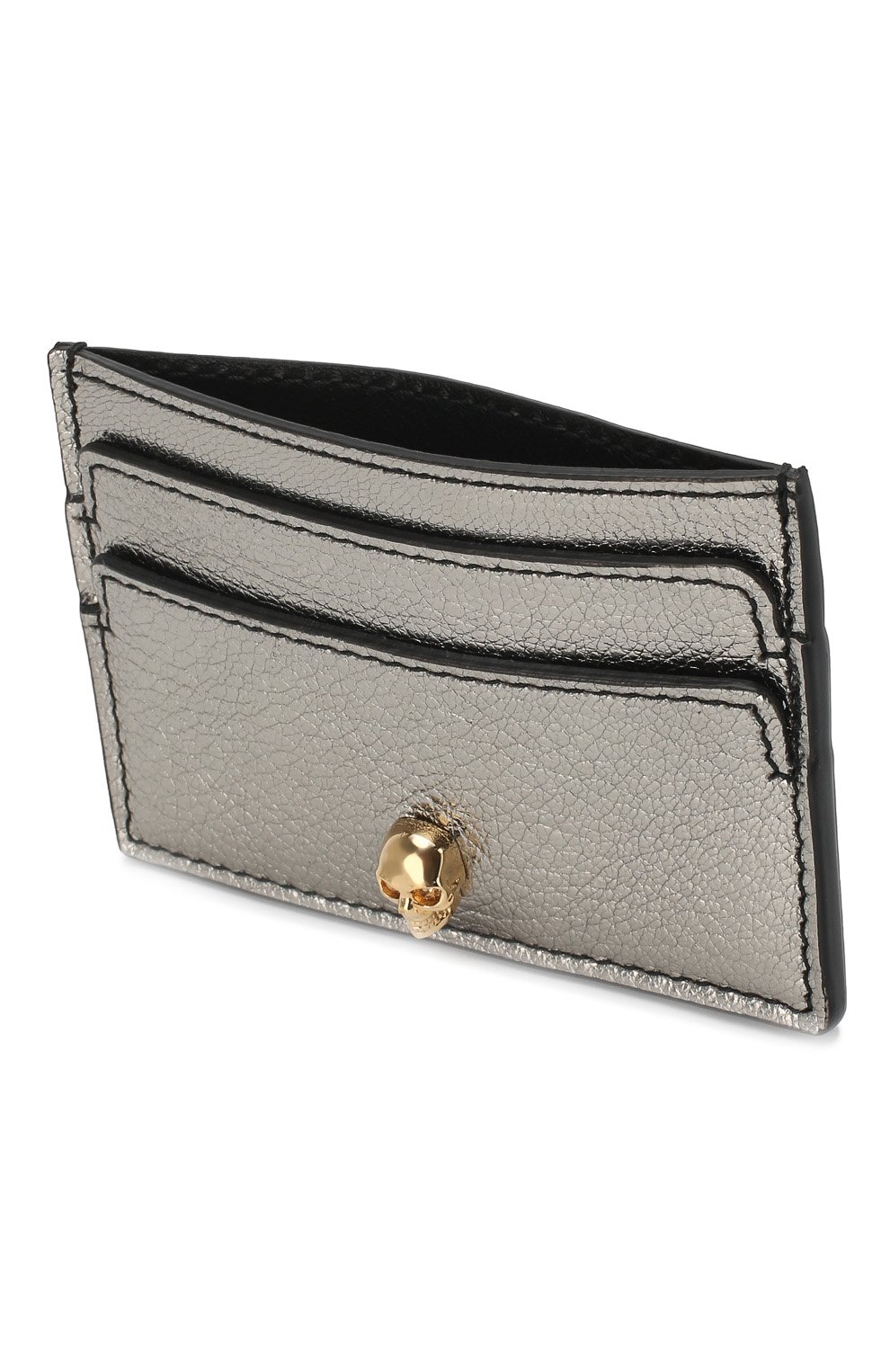 Кожаный футляр для кредитных карт ALEXANDER MCQUEEN серебряного цвета по цене 19950 руб., арт. 554193/CSS0G, фото 3 Кожаный футляр для кредитных карт ALEXANDER MCQUEEN, арт. 554193/CSS0G, фото 3