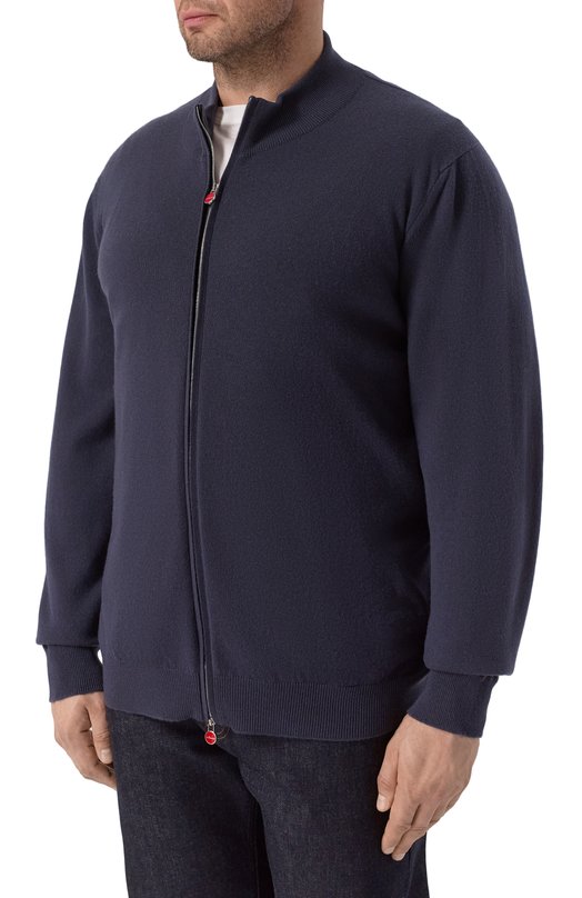 Кашемировый кардиган Kiton UMK1509K326 Синий  UMK1509K326 Фото 3