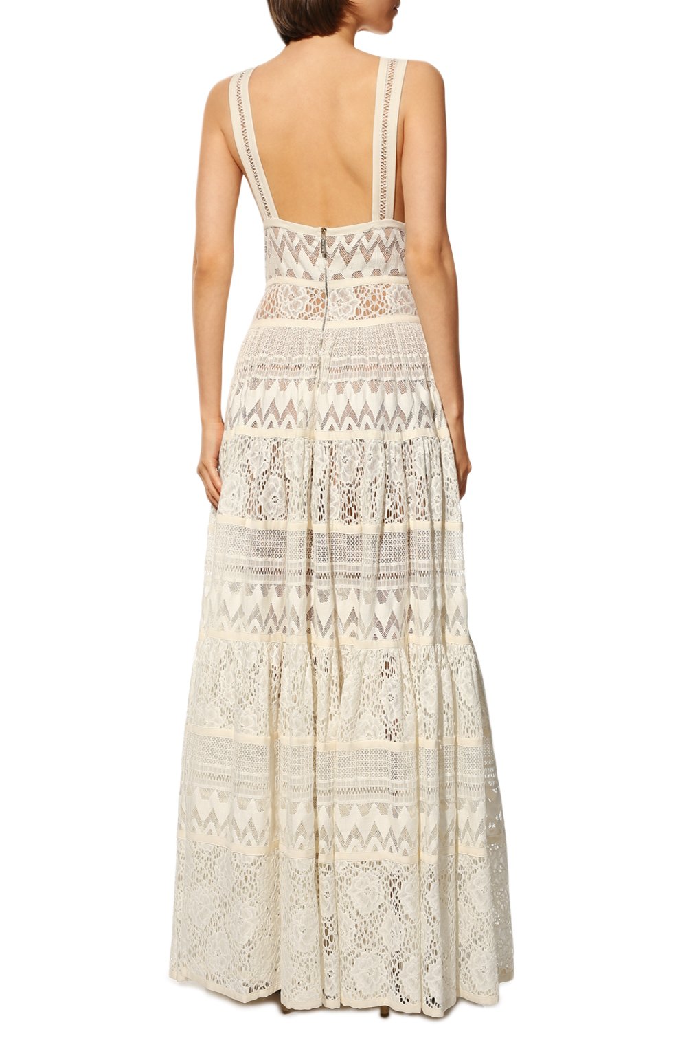 Платье из хлопка и шелка ELIE SAAB, арт. 7573, ф ото 4