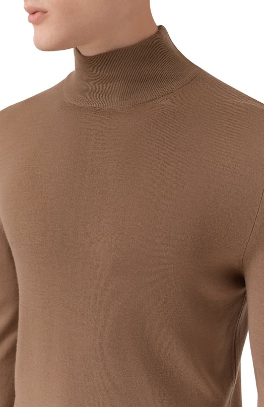 Шерстяная водолазка Canali C0002/MK01149 Бежевый  C0002/MK01149 Фото 5