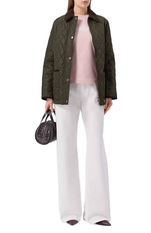 Хлопковая футболка Burberry 8118976 Розовый  8118976 Фото 2