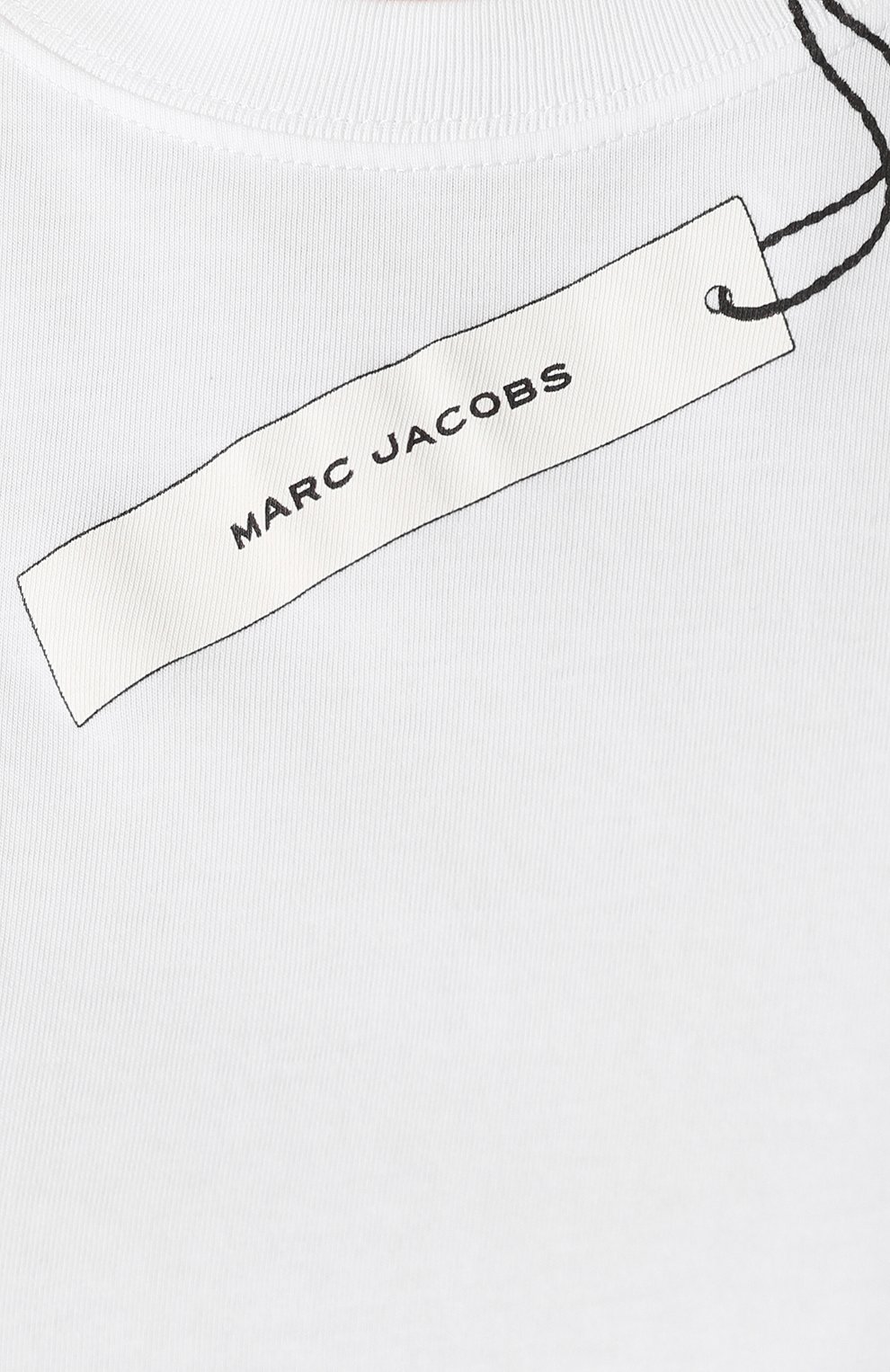 Хлопковая футболка MARC JACOBS (THE) белого цвета по цене 10600 руб., арт. M4007978, фото 5 Хлопковая футболка MARC JACOBS (THE), арт. M4007978, фото 5