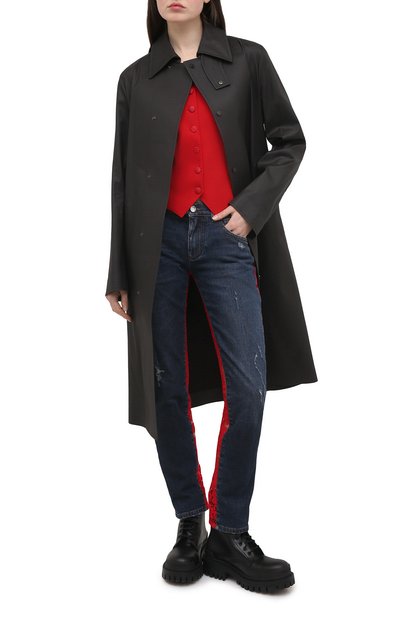 Жилет из шерсти и шелка DOLCE & GABBANA, арт. F79H6T/FUCC6, фото 2