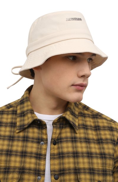 Хлопковая панама le bob gadjo JACQUEMUS кремового цвета по цене 10400 руб., арт. 213AC001-5001, фото 2 Хлопковая панама le bob gadjo JACQUEMUS, арт. 213AC001-5001, фото 2