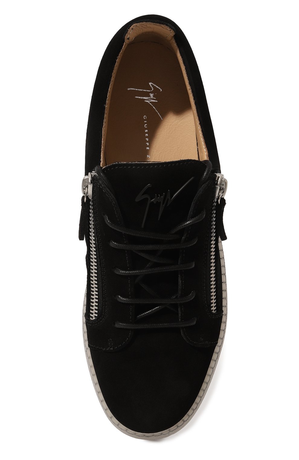 Замшевые кеды GIUSEPPE ZANOTTI DESIGN черного цвета по цене 69950 руб., арт. RM30004/001, фото 6 Замшевые кеды GIUSEPPE ZANOTTI DESIGN, арт. RM30004/001, фото 6