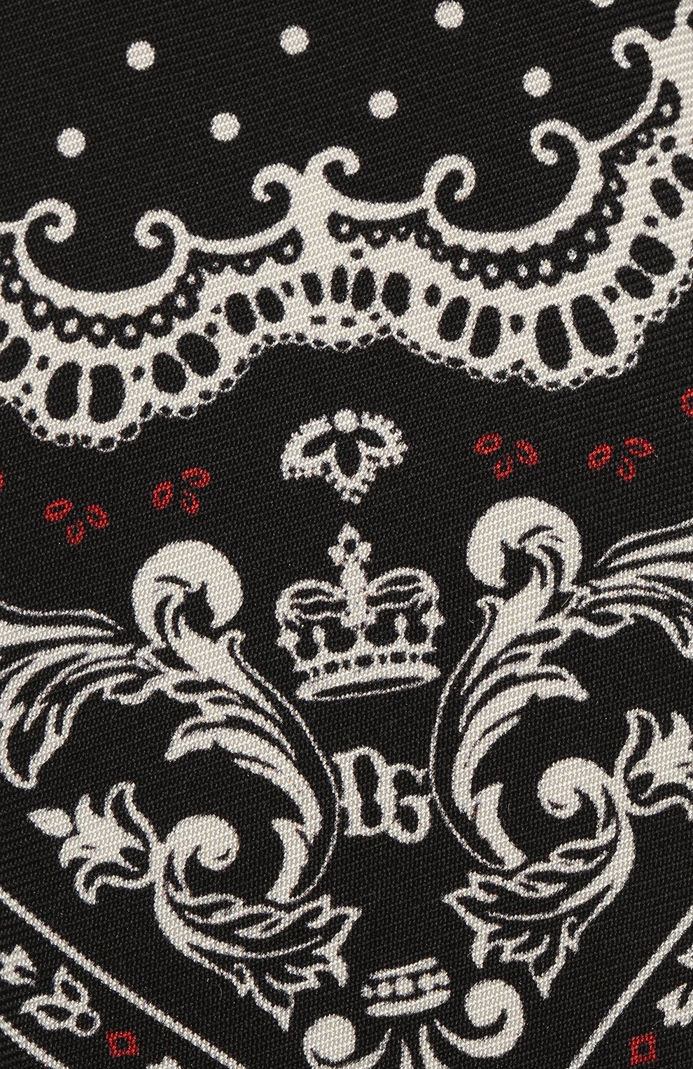 Шелковый галстук DOLCE & GABBANA черно-белого цвета по цене 23450 руб., арт. GT149E/G0WLN, фото 3 Шелковый галстук DOLCE & GABBANA, арт. GT149E/G0WLN, фото 3
