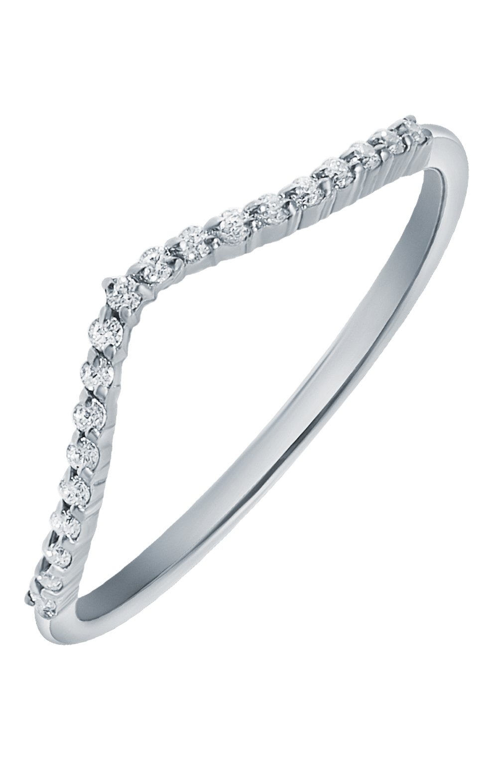 Кольцо-волна с цирконами MOONKA, арт. tr-wr-r, фото 1