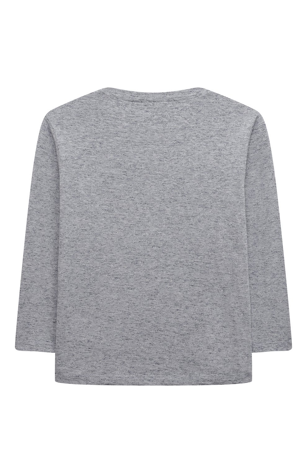 Хлопковый лонгслив TARTINE ET CHOCOLAT серого цвета по цене 7655 руб., арт. TX10061/18M-3A, фото 2 Хлопковый лонгслив TARTINE ET CHOCOLAT, арт. TX10061/18M-3A, фото 2