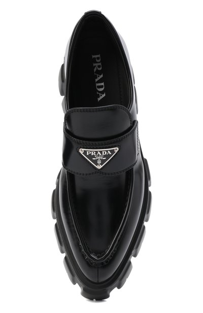 Кожаные лоферы monolith PRADA, арт. 1D663M-055-F0002-055, фото 4
