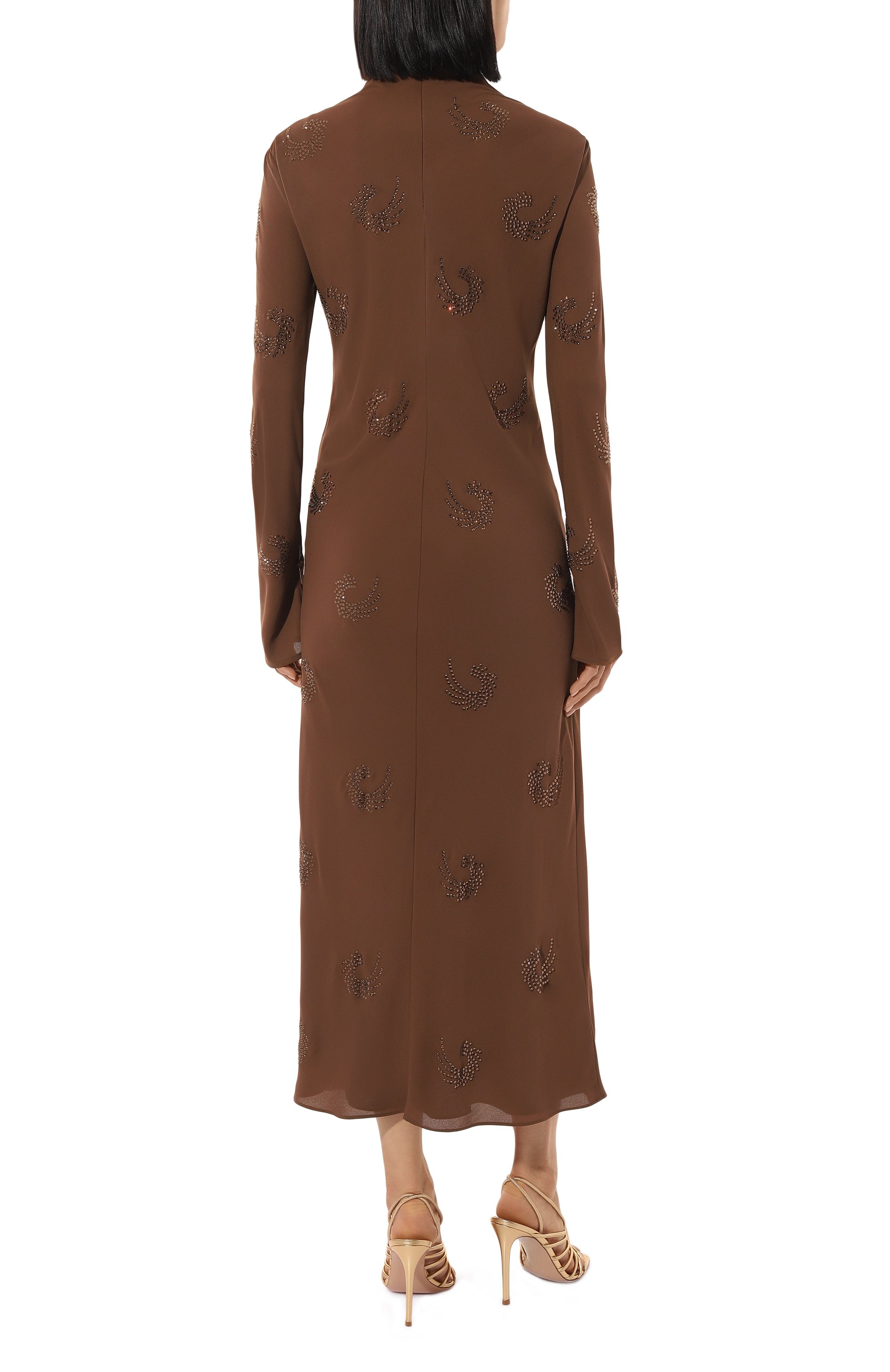 Платье с отделкой стразами PINKO, арт. 104335/A289, фото 4