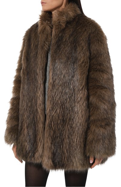 Шуба из экомеха SASHAVERSE, арт. FC002/TL007/nat/W24, фото 3