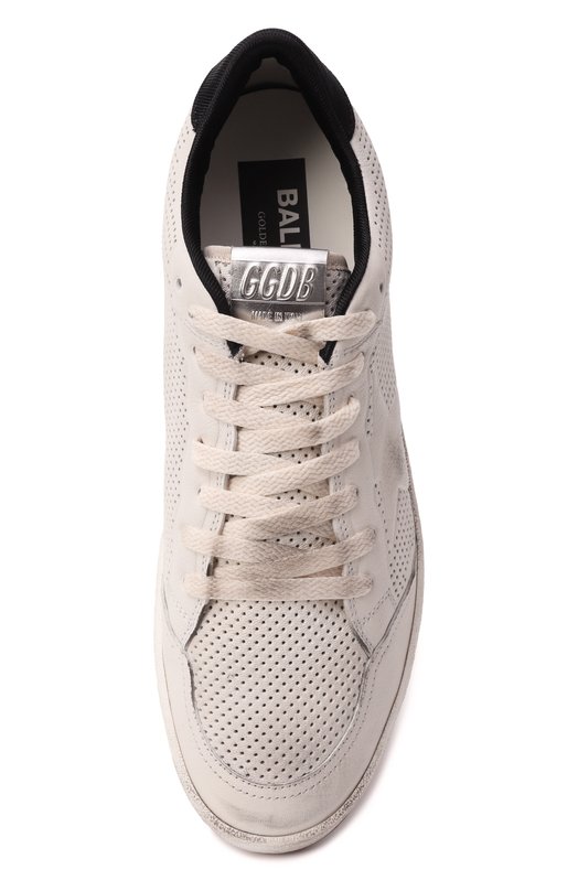 Кожаные кеды Ballstar Golden Goose Deluxe Brand GMF00717.F006013 Белый  GMF00717.F006013 Фото 6