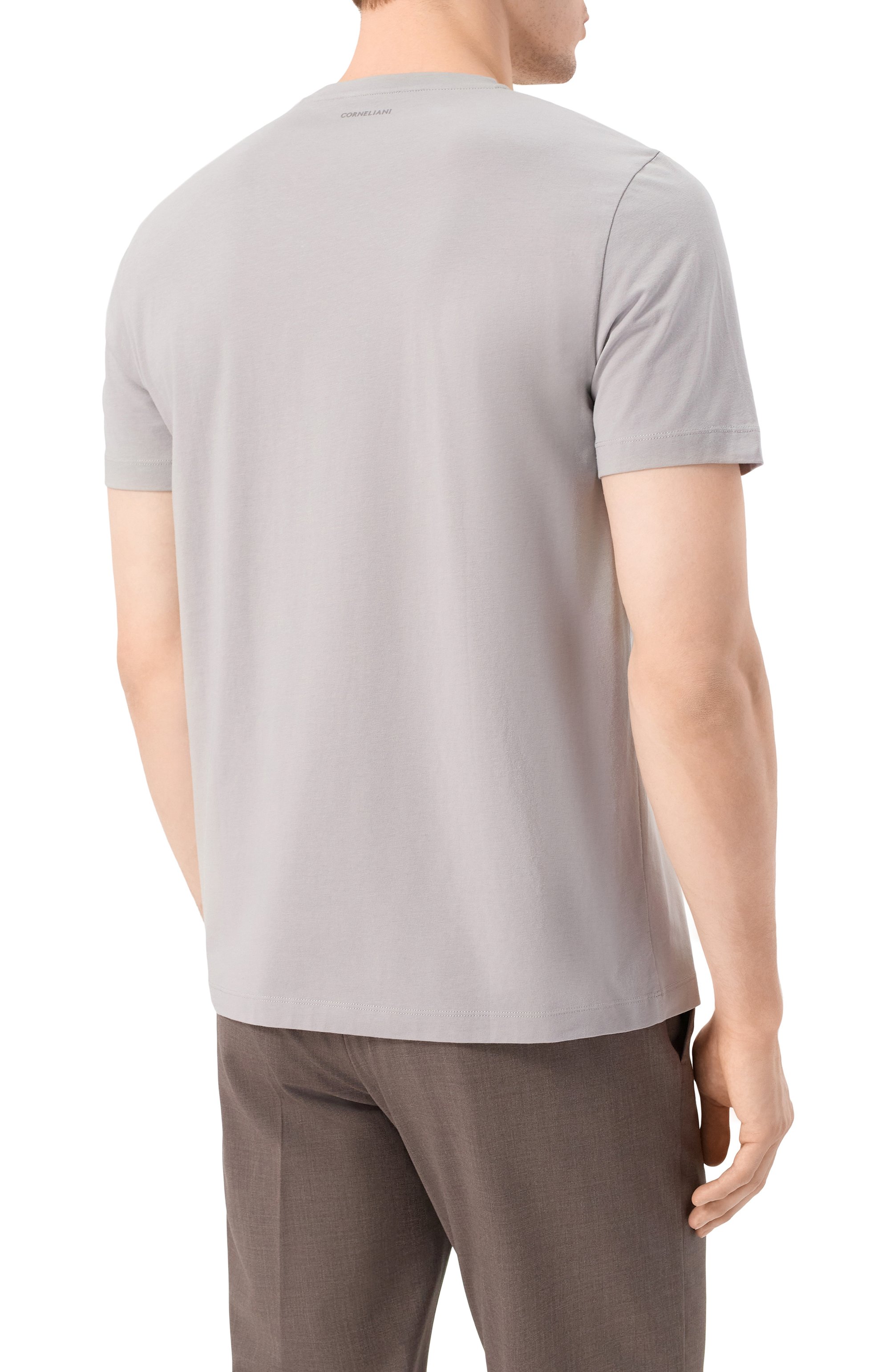 Хлопковая футболка CORNELIANI, арт. 25G588-2525064, фото 4