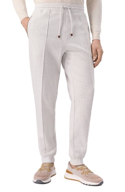 Хлопковые джоггеры BRUNELLO CUCINELLI, арт. MW8633315G, фото 3