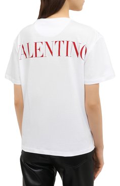 Хлопковая футболка VALENTINO, арт. VB0MG12W6EF, фото 1