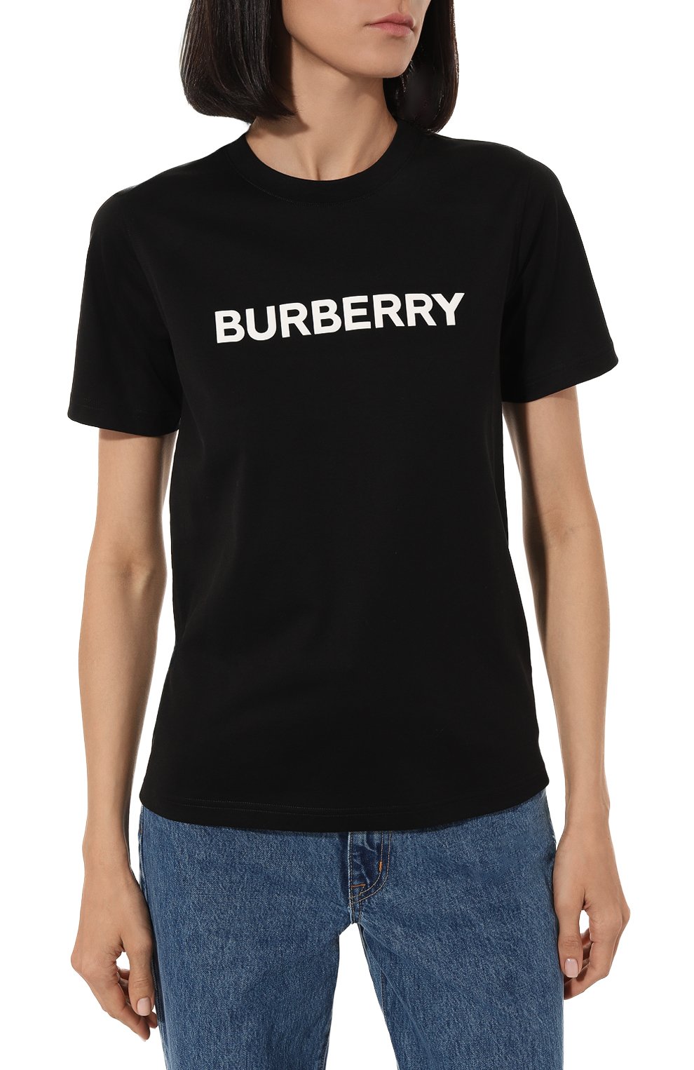 Хлопковая футболка BURBERRY, арт. 8055251A1189, фото 3