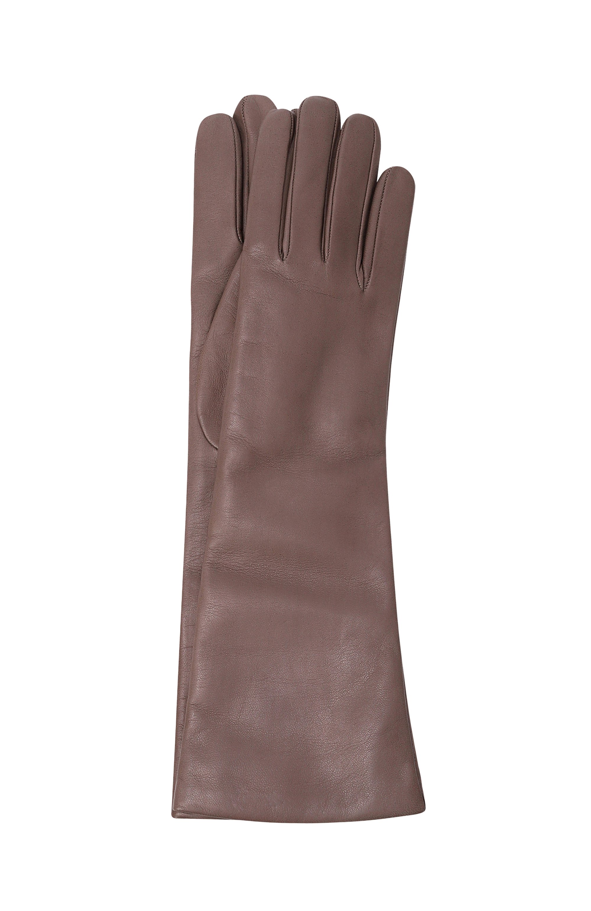 Кожаные перчатки PETAR PETROV светло-коричневого цвета по цене 62450 руб., арт. F25GS1, фото 1 Кожаные перчатки PETAR PETROV, арт. F25GS1, фото 1