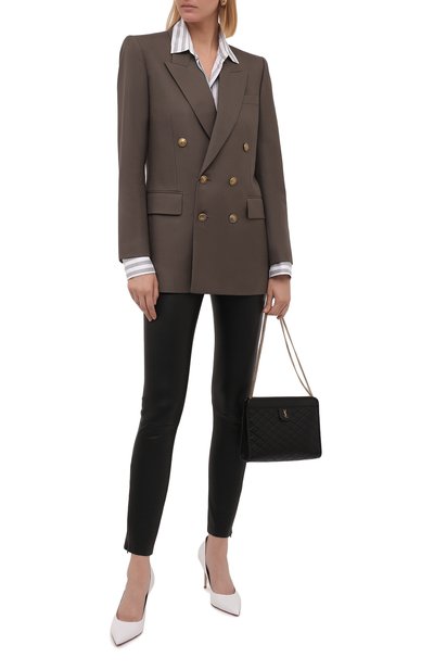 Кожаные легинсы DROME, арт. DPD7075P/D1835P, фото 2