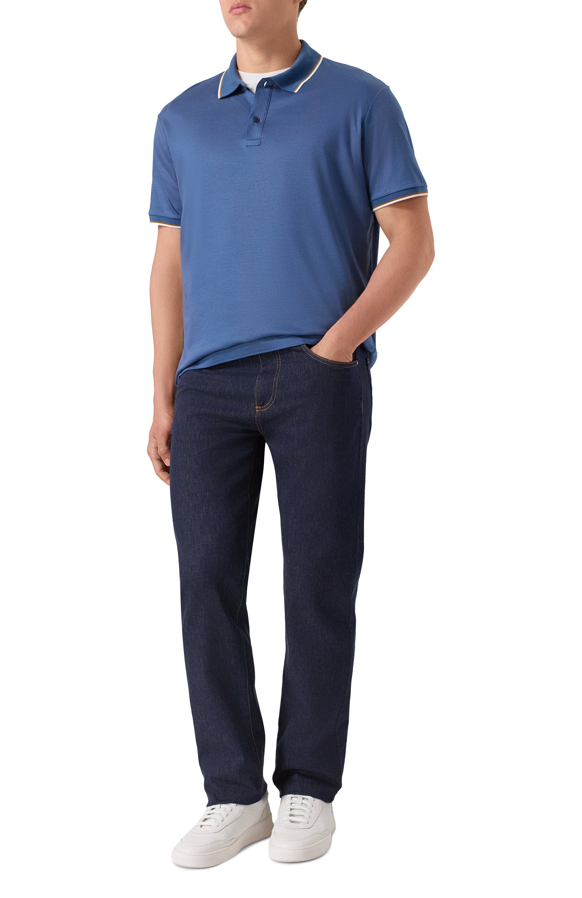 Поло из хлопка и лиоцелла PAUL&SHARK, арт. 15311711, фото 2