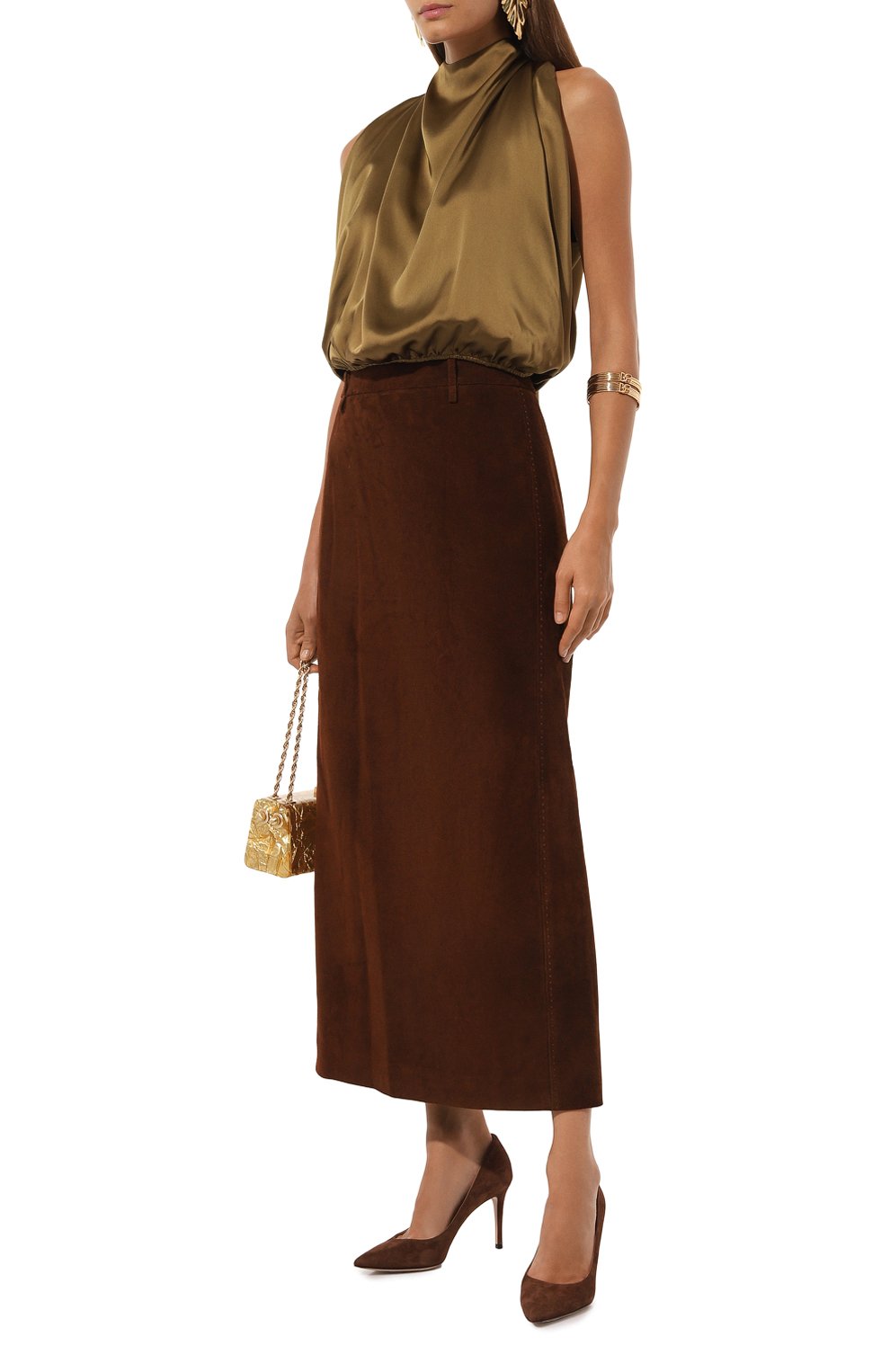 Замшевая юбка LE17SEPTEMBRE, арт. LS2479SK002EBR, фото 2