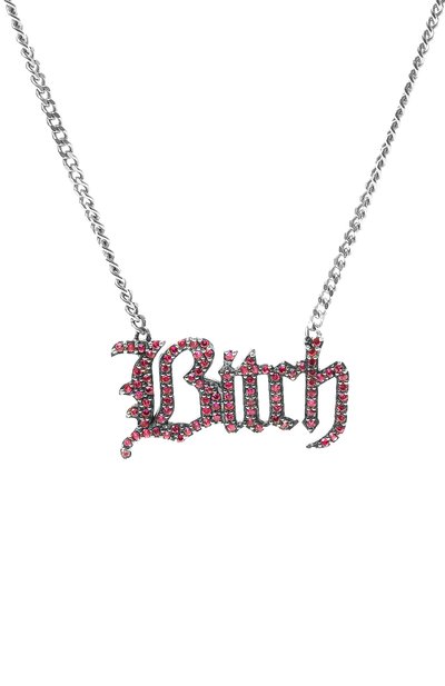 Подвеска на цепочке LEVASHOVAELAGINA светло-розового цвета по цене 17000 руб., арт. bitch2/n, фото 2 Подвеска на цепочке LEVASHOVAELAGINA, арт. bitch2/n, фото 2