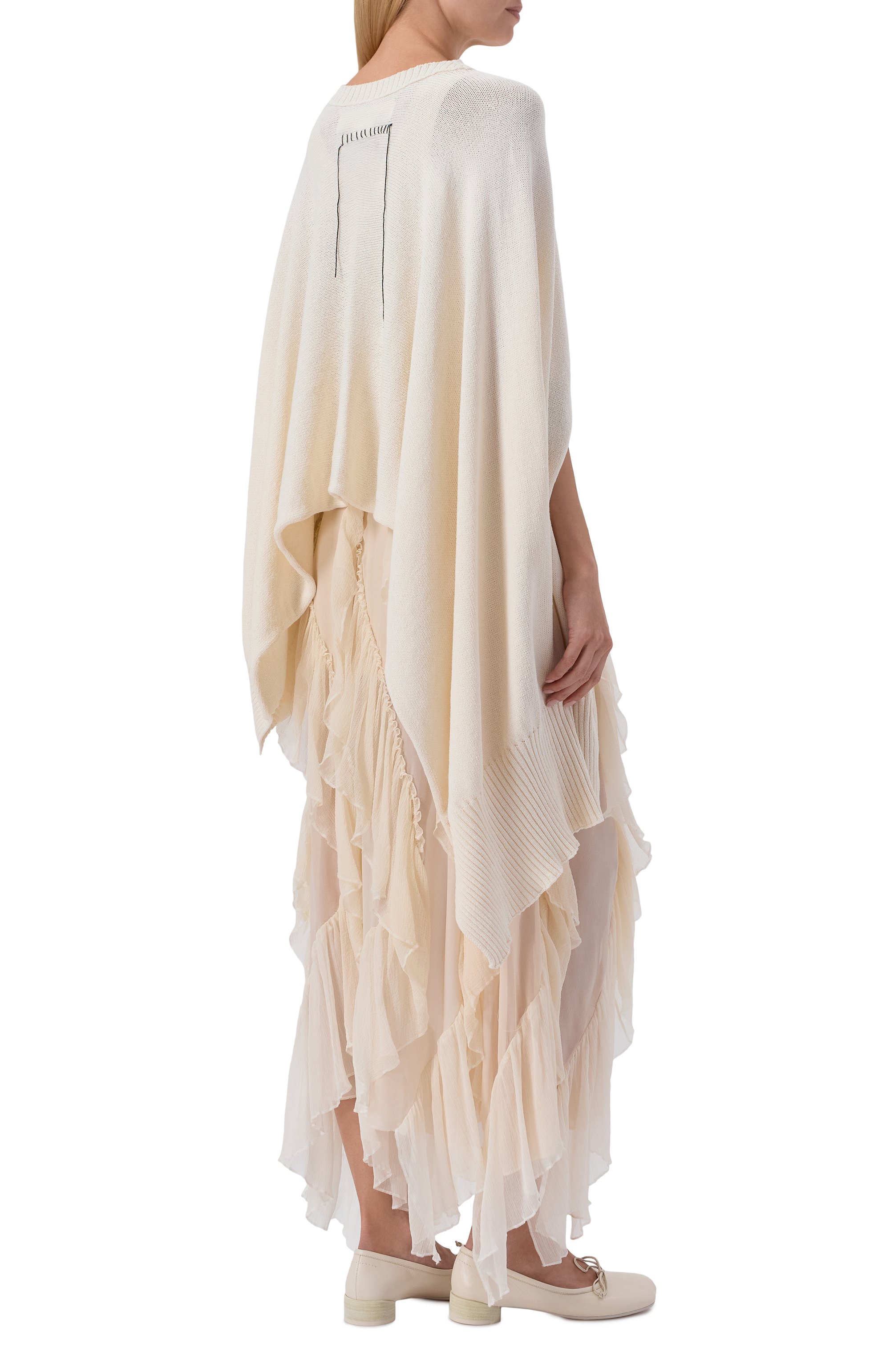 Накидка из хлопка и лиоцелла ISABEL BENENATO, арт. DK430S26, фото 4